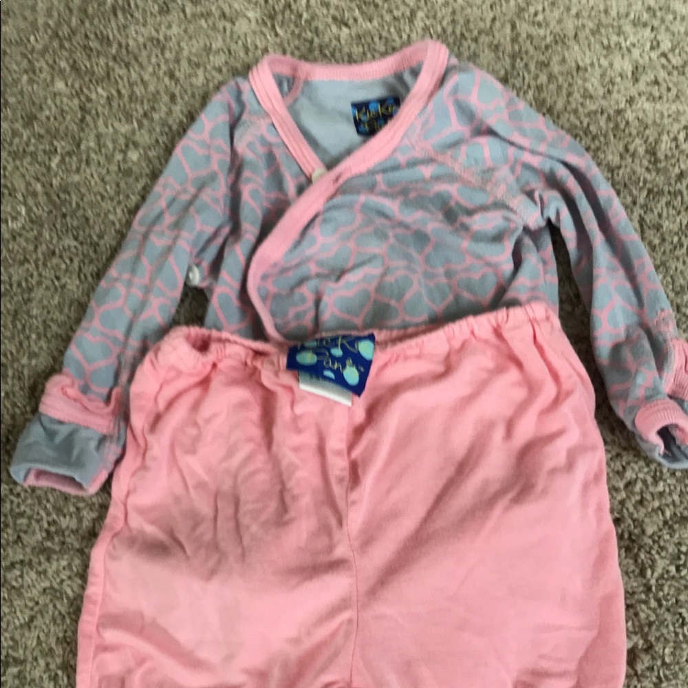 Kickee onesie and footed pants